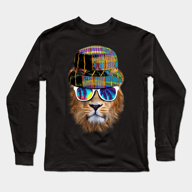 Lion summer vibes Long Sleeve T-Shirt by clingcling